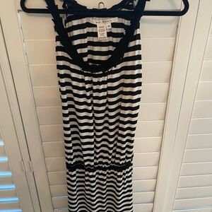 Max Studio Monochrome Striped Dress